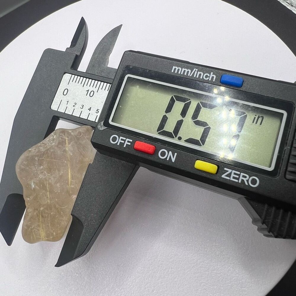 Golden Rutilated Quartz Crystal Freeform - Picture 8 of 11